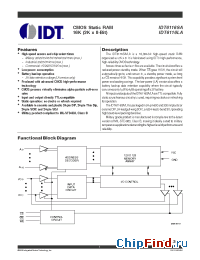Datasheet IDT5962-8874001LA manufacturer IDT
