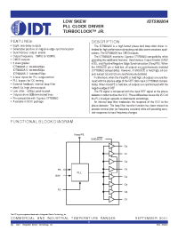 Datasheet IDT59920-7SOI manufacturer IDT