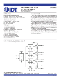 Datasheet IDT5992A-2J manufacturer IDT