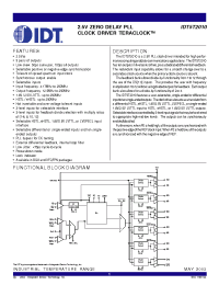 Datasheet IDT5T2010 manufacturer IDT