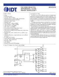 Datasheet IDT5T2110 manufacturer IDT