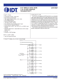 Datasheet IDT5T907PAI manufacturer IDT