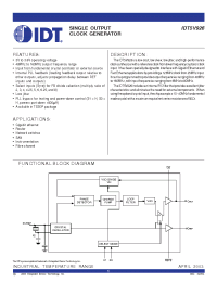 Datasheet IDT5V926PGI manufacturer IDT
