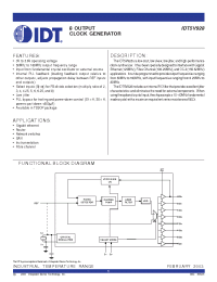 Datasheet IDT5V928 manufacturer IDT