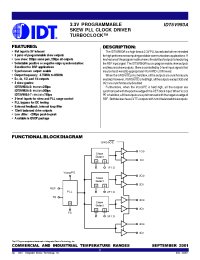 Datasheet IDT5V993-2QI manufacturer IDT