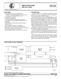 Datasheet IDT6116LA120YB manufacturer IDT