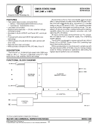 Datasheet IDT6167LA25PB manufacturer IDT