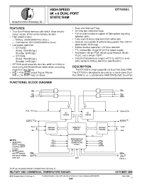 Datasheet IDT7005L15F manufacturer IDT