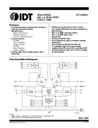 Datasheet IDT7008L20JB manufacturer IDT
