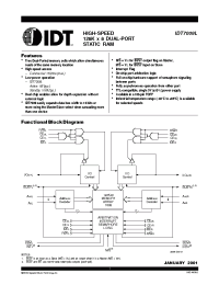 Datasheet IDT7009L20PFI manufacturer IDT