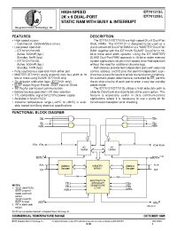 Datasheet IDT70121S55J manufacturer IDT