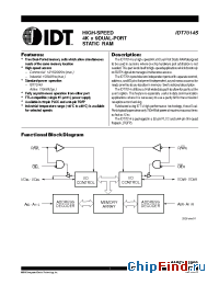 Datasheet IDT7014S-15 manufacturer IDT