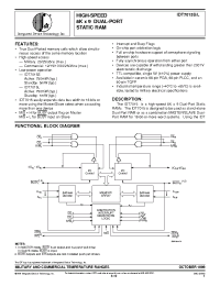 Datasheet IDT7015L17PFB manufacturer IDT