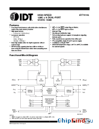 Datasheet IDT7019 manufacturer IDT