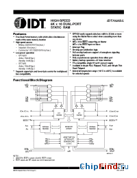 Datasheet IDT7025L-17 manufacturer IDT