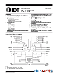 Datasheet IDT7025L-35 производства IDT