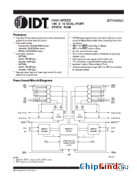 Datasheet IDT7026S-25B manufacturer IDT