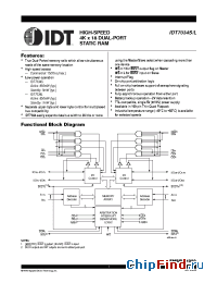 Datasheet IDT7034S15 manufacturer IDT