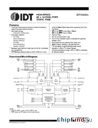 Datasheet IDT7035L15PF manufacturer IDT