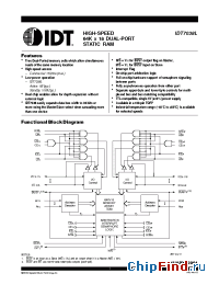 Datasheet IDT7038L15PF8 manufacturer IDT