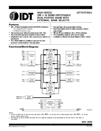 Datasheet IDT707278L20PF manufacturer IDT