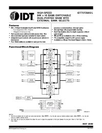 Datasheet IDT707288S15PFI manufacturer IDT