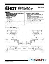 Datasheet IDT709099L7PF8 manufacturer IDT