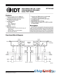 Datasheet IDT709149 manufacturer IDT