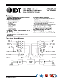 Datasheet IDT709269L15 manufacturer IDT