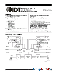 Datasheet IDT709279S15 производства IDT