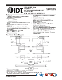 Datasheet IDT70T631S10BCI8 manufacturer IDT