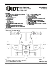 Datasheet IDT70V18L manufacturer IDT