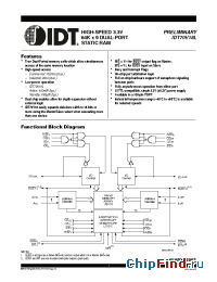 Datasheet IDT70V18L20 manufacturer IDT