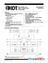 Datasheet IDT70V19 manufacturer IDT