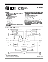 Datasheet IDT70V24S15PFI manufacturer IDT