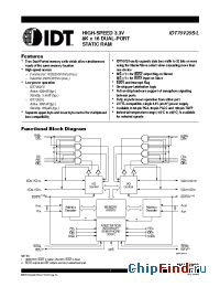 Datasheet IDT70V25L-25 производства IDT