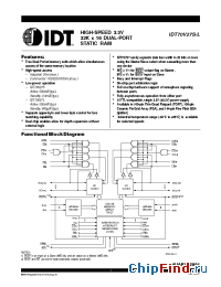 Datasheet IDT70V27 manufacturer IDT