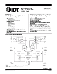 Datasheet IDT70V27S55PFI manufacturer IDT