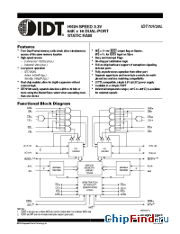 Datasheet IDT70V28L25PFI manufacturer IDT