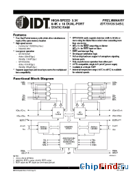 Datasheet IDT70V34L20PF manufacturer IDT