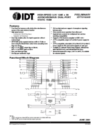 Datasheet IDT70V659 manufacturer IDT