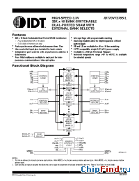 Datasheet IDT70V7278 manufacturer IDT