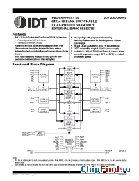 Datasheet IDT70V7288S15 manufacturer IDT