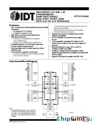 Datasheet IDT70V7589 manufacturer IDT