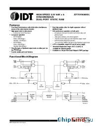 Datasheet IDT70V9089S15 manufacturer IDT