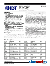 Datasheet IDT71215S-12 manufacturer IDT