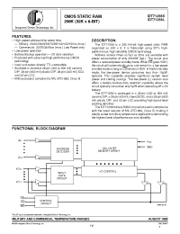 Datasheet IDT71256L45D manufacturer IDT