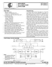 Datasheet IDT7130LA20PFB manufacturer IDT