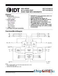 Datasheet IDT71321LA-20 manufacturer IDT