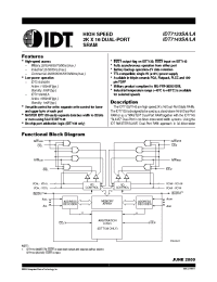 Datasheet IDT7133LA25J manufacturer IDT